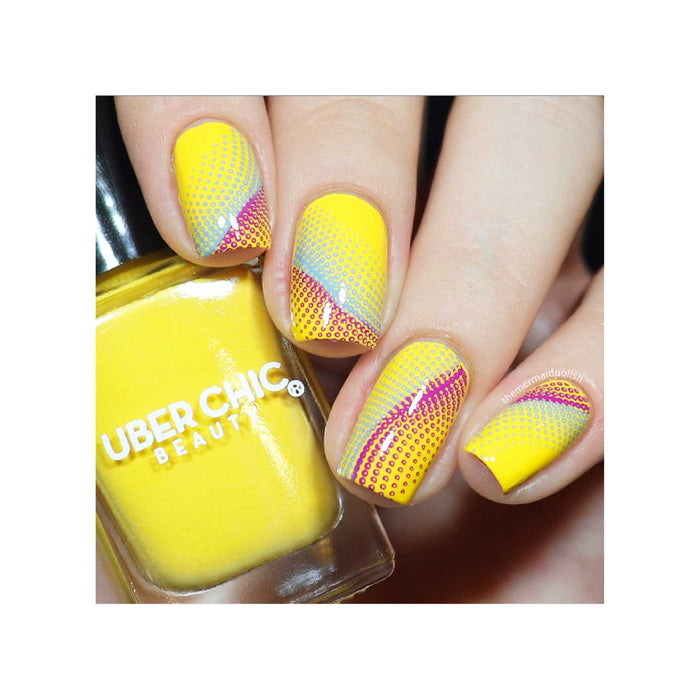 Uberchic Beauty Lazy Little Bumblebee   Stamping Polish