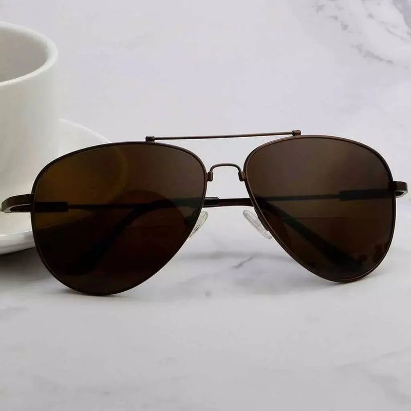 eyekeeper.com Polarized Bifocal Sunglasses Pilot Style Readers PGSG1804 Sunglasses