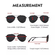 eyekeeper.com Polarized Bifocal Sunglasses Pilot Style Readers PGSG1804 Sunglasses