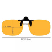 eyekeeper.com Polarized Clip on Flip up Night Driving Glasses JQ3 (58MMX40MM) Sunglasses