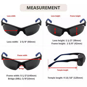 eyekeeper.com Polarized Reading Sunglasses Half Rim Sport Bifocal Readers PGSG902 Sunglasses