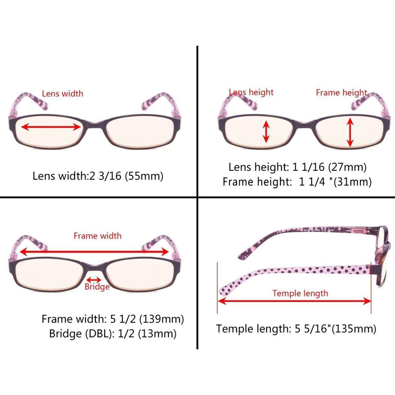 eyekeeper.com Polka Dots Patterned Eyeglasses CG908P Eyeglasses