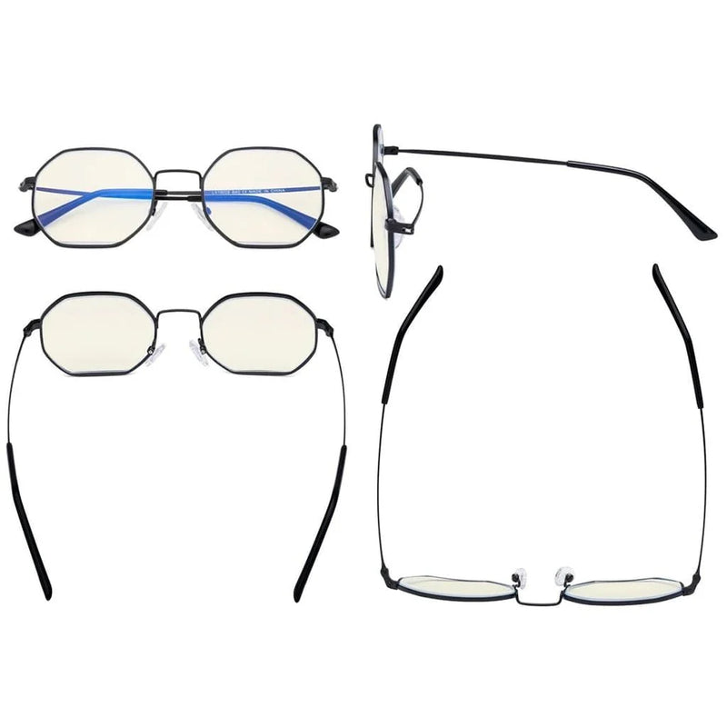 eyekeeper.com Polygon Design Blue Light Blocking Eyeglasses LX19026-BB60 Eyeglasses