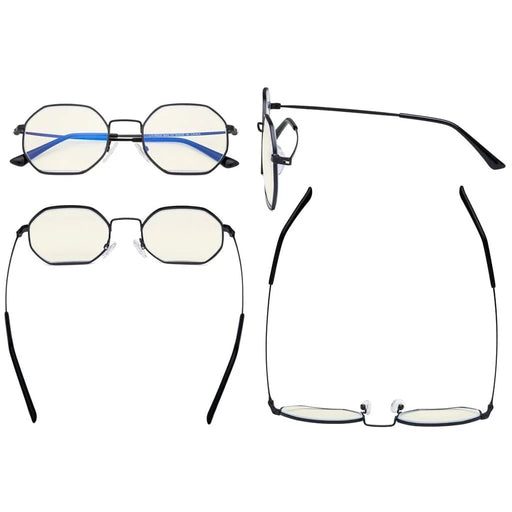 eyekeeper.com Polygon Design Blue Light Blocking Eyeglasses LX19026-BB60 Eyeglasses