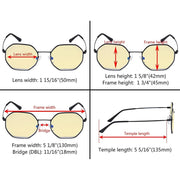 eyekeeper.com Polygon Design Blue Light Blocking Eyeglasses LX19026-BB60 Eyeglasses