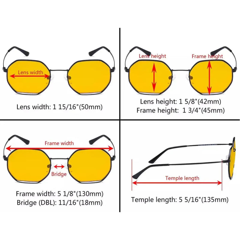 eyekeeper.com Polygon Design Blue Light Blocking Eyeglasses LX19026-BB90 Eyeglasses