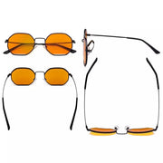 eyekeeper.com Polygon Design Blue Light Blocking Eyeglasses LX19026-BB98 Eyeglasses White Smoke Black Silver / without magnification,Gold Red / without magnification