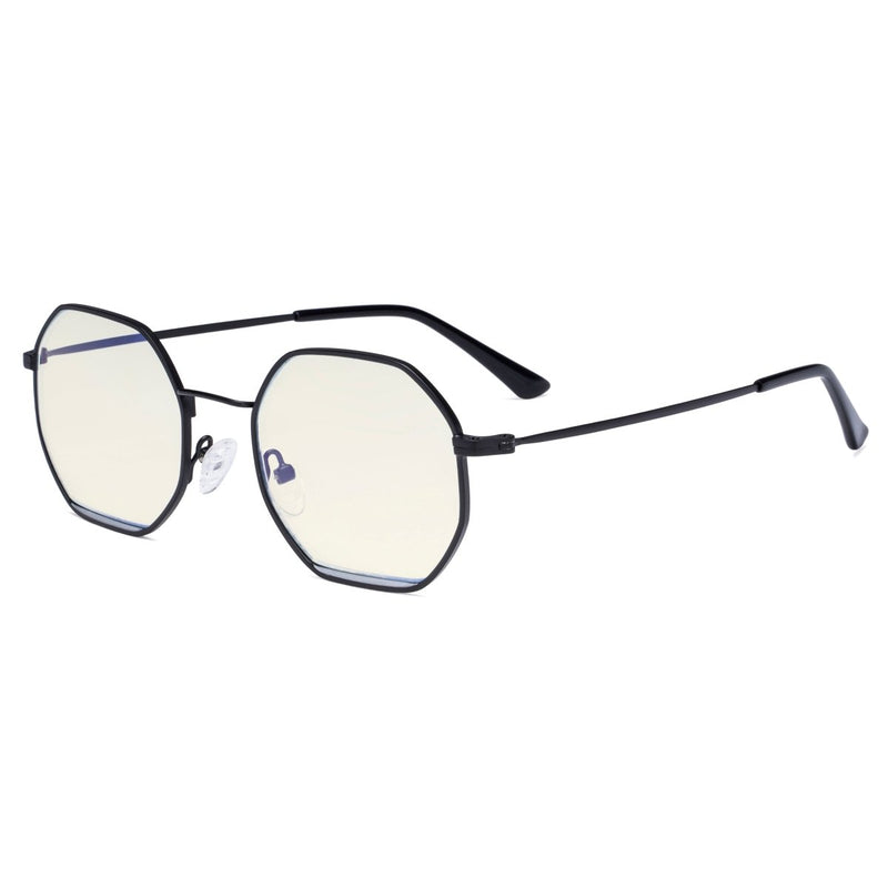 eyekeeper.com Polygon Eyeglasses with Blue Light Filter Lense LX19026-BB40 Eyeglasses