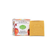 Lulu’s Holistics Turmeric Pomegranate Mango Shea Butter Bar Soap with Kojic Acid – Hydrating Cleanser for Smooth, Bright, Even-Looking Skin Bar soap