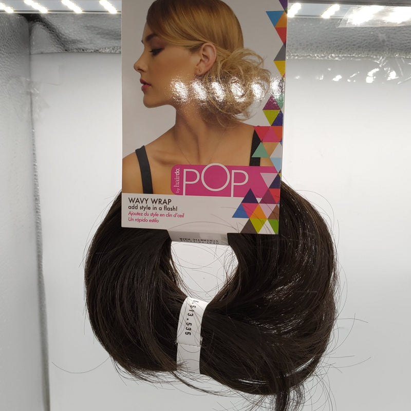 VIP Extensions Pop Wavy Wrap - R6 Dark Chocolate by Hairdo for Women - 1 Pc Hair Wrap Hair Extension Accessories