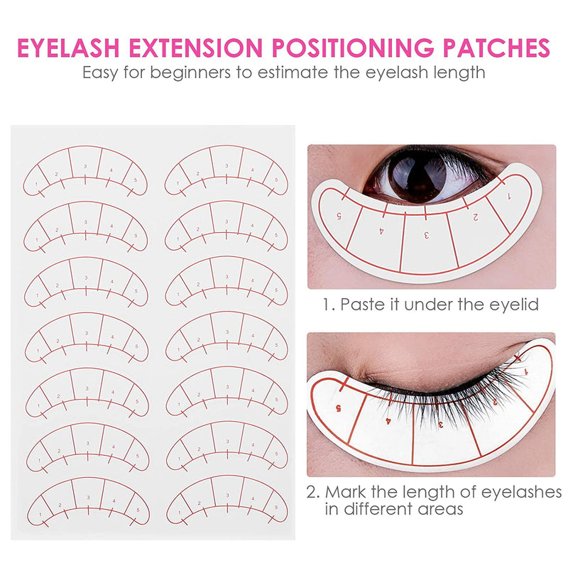 VIP Extensions Positioning Paper Tips Sticker Wraps Make Up Tools Eyelash Accessories