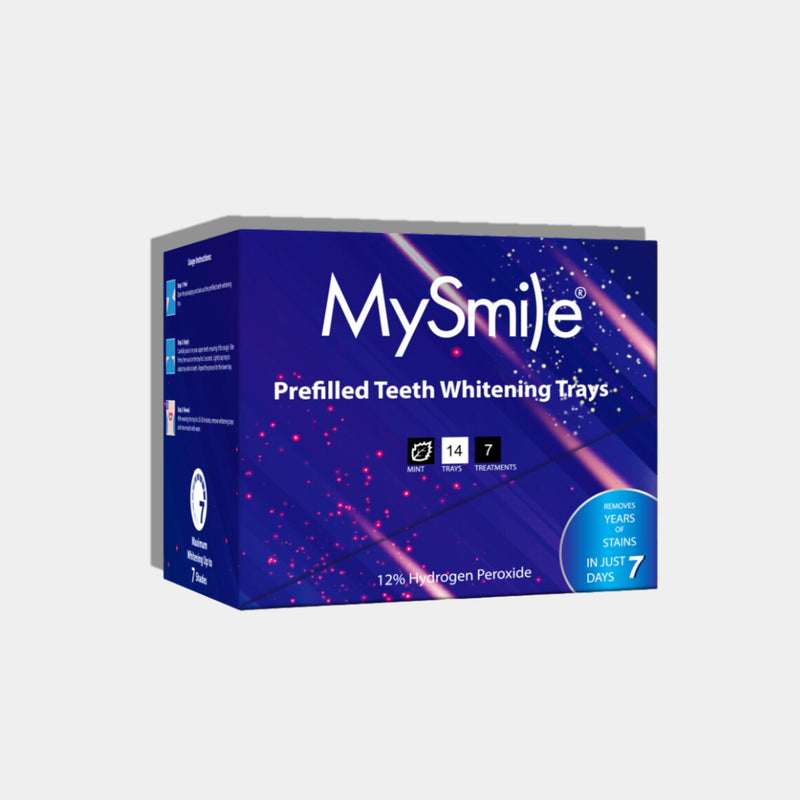 MySmile Prefilled Teeth Whitening Trays w/ 12% Hydrogen Peroxide Teeth Whitening