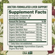 Hippie Farms Premium Liver Cleanse & Reset - Liver Detox, Bile Stimulation, Enzyme Support (AST/ALT) Vitamins & Supplements
