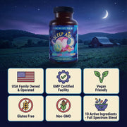 Hippie Farms Premium Sleep Aid Formula - Peace, Love, and ZZZ's Blend Vitamins & Supplements
