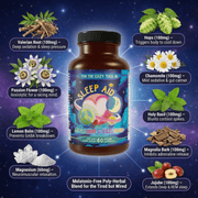 Hippie Farms Premium Sleep Aid Formula - Peace, Love, and ZZZ's Blend Vitamins & Supplements