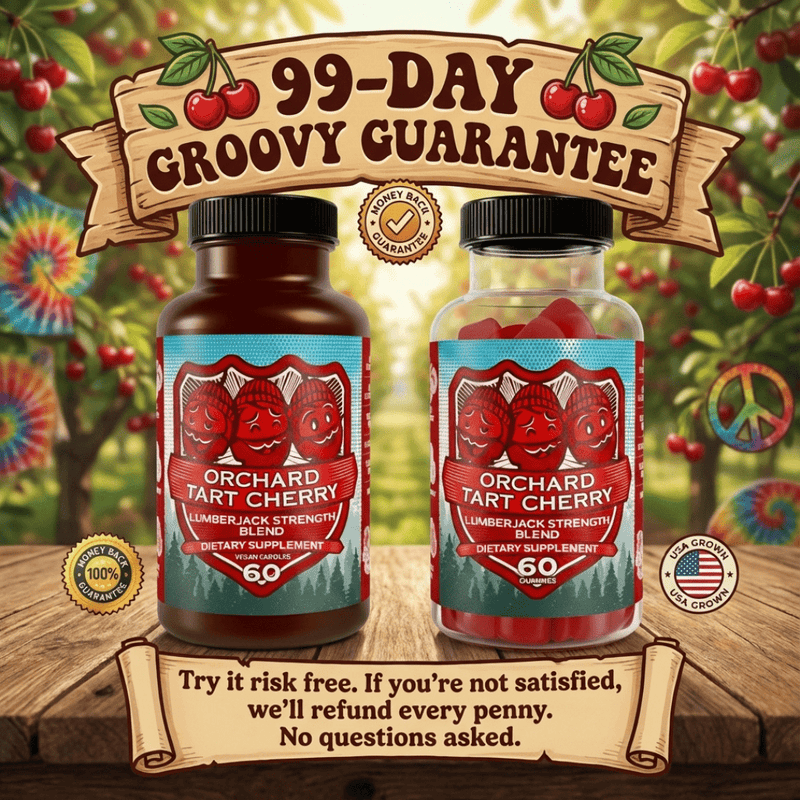 Hippie Farms Premium Tart Cherry Blend - Inflammation, Uric Acid, Sleep, Muscle Recovery Vitamins & Supplements