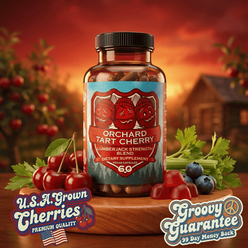 Hippie Farms Premium Tart Cherry Blend - Inflammation, Uric Acid, Sleep, Muscle Recovery Vitamins & Supplements