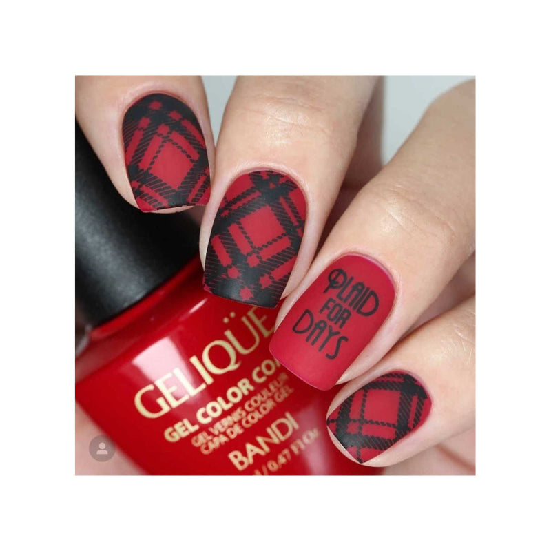 UberChic Beauty Pretty In Plaid-02 Stamping Plate