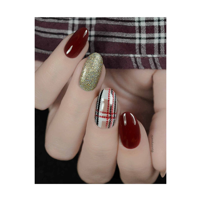 UberChic Beauty Pretty In Plaid-02 Stamping Plate