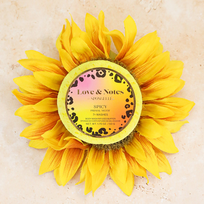Spongellé Primal Motif | Love & Notes Spongette Body Wash Infused Buffer