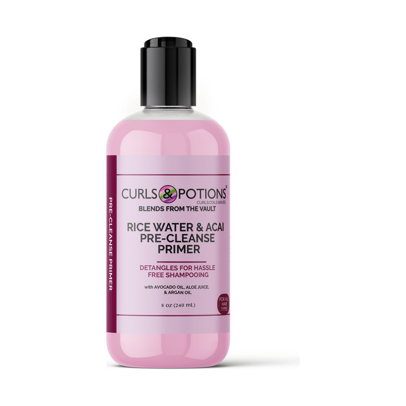 Curls & Potions Blends: Rice Water & Acai Pre-Cleanse Primer Conditioner