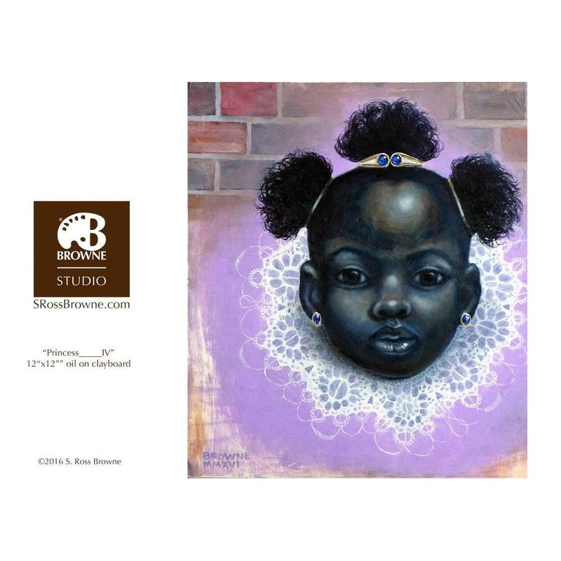 Adiva Naturals 'PRINCESS IV' S. Ross Browne Greeting Card: 5x7 Frame Ready Art