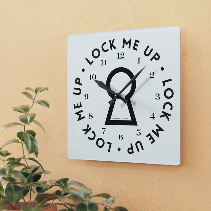 Lock Me Up Acrylic Wall Clock