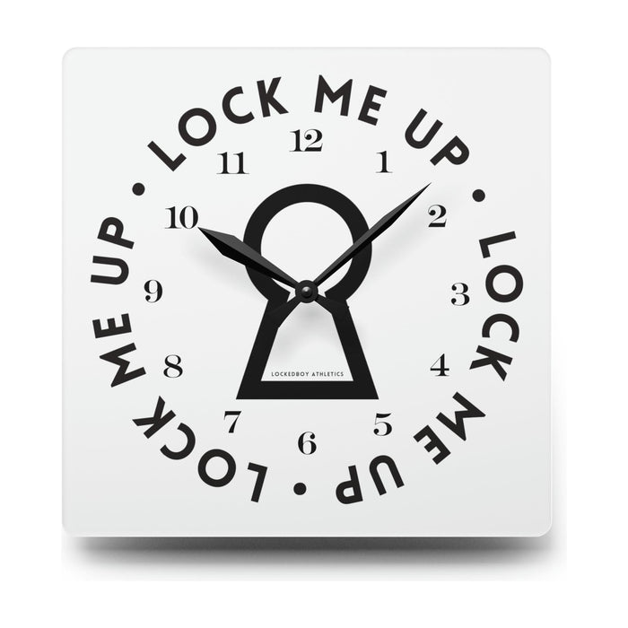 Lock Me Up Acrylic Wall Clock