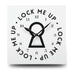 Lock Me Up Acrylic Wall Clock