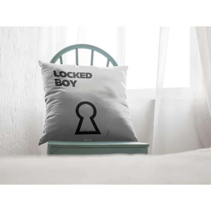 LeatherDaddy Skin Co. - LockedBoy Faux Suede Square Pillow