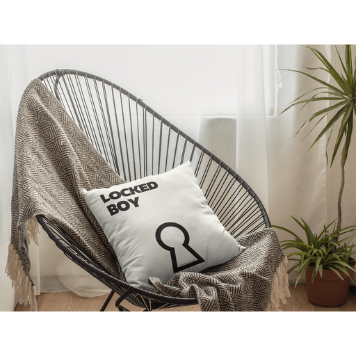 LeatherDaddy Skin Co. - LockedBoy Faux Suede Square Pillow