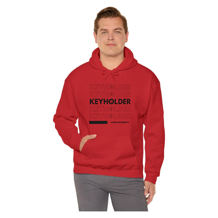 Keyholder Bag Inspo Hoodie - Lockedboy Athletics Chastity Apparel