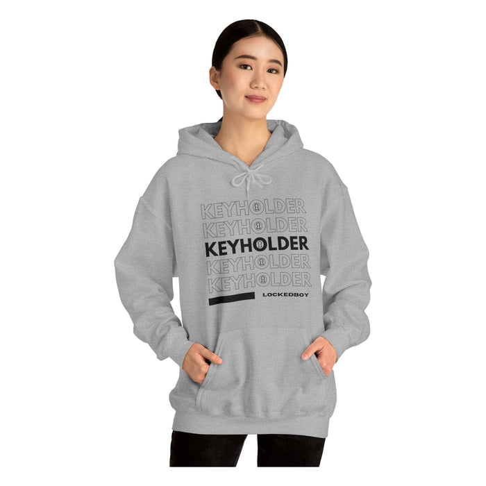 Keyholder Bag Inspo Hoodie - Lockedboy Athletics Chastity Apparel