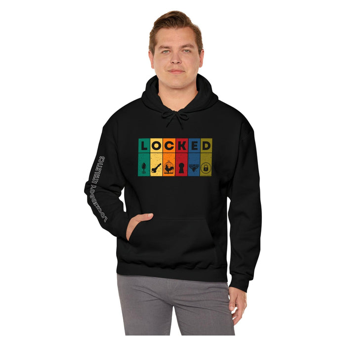 LeatherDaddy Skin Co. - LOCKED Blocks Ultra-Comfort Hoodie - Lockedboy Athletics