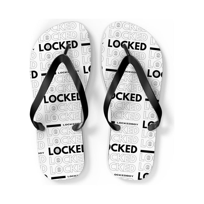 LeatherDaddy Skin Co. - Lockedboy Bag Inspo Unisex Flip Flops