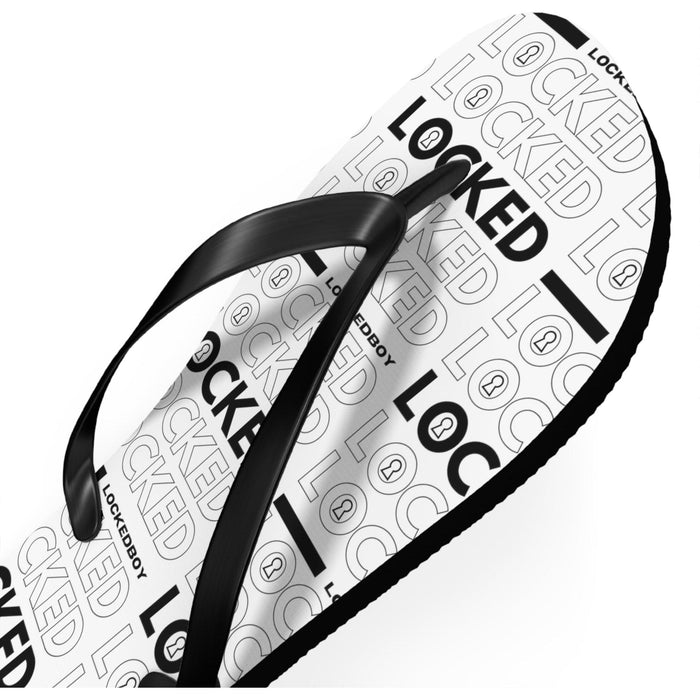 LeatherDaddy Skin Co. - Lockedboy Bag Inspo Unisex Flip Flops