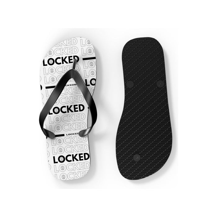 LeatherDaddy Skin Co. - Lockedboy Bag Inspo Unisex Flip Flops