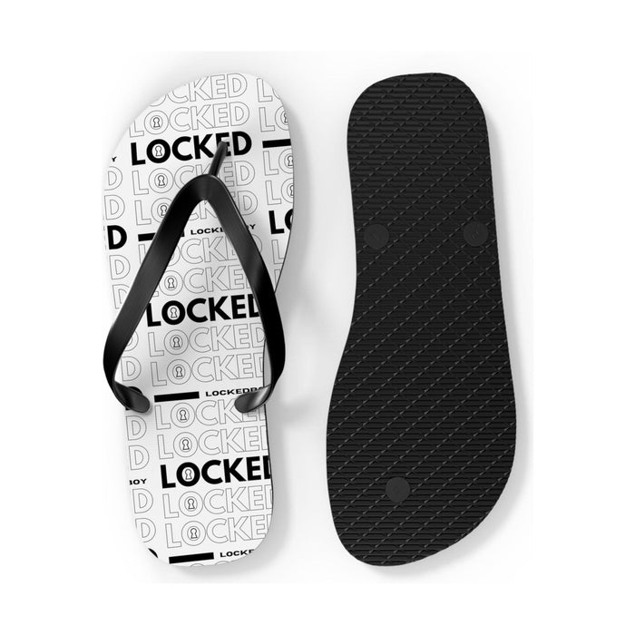 LeatherDaddy Skin Co. - Lockedboy Bag Inspo Unisex Flip Flops