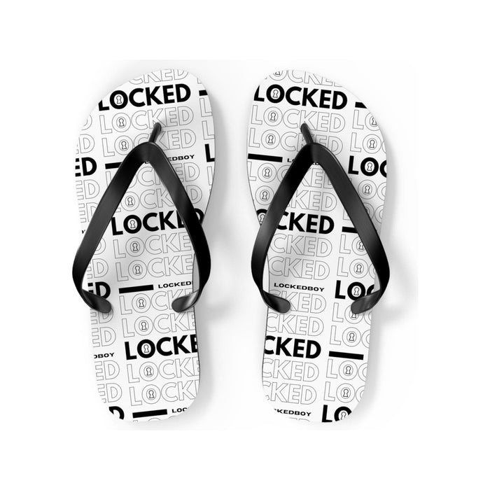 LeatherDaddy Skin Co. - Lockedboy Bag Inspo Unisex Flip Flops