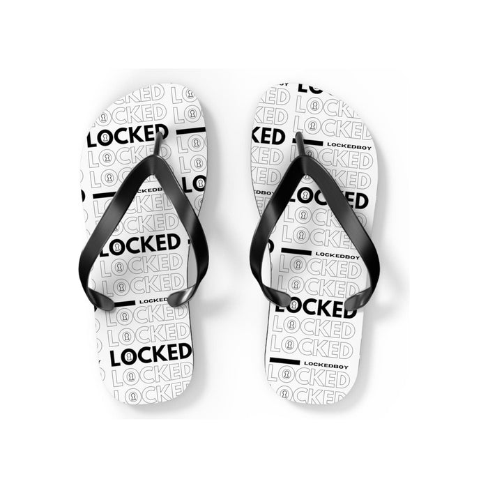 LeatherDaddy Skin Co. - Lockedboy Bag Inspo Unisex Flip Flops