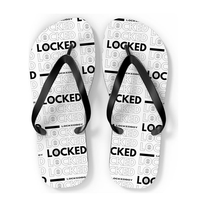 LeatherDaddy Skin Co. - Lockedboy Bag Inspo Unisex Flip Flops