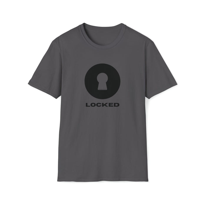 Boldly Locked - Lockedboy Athletics Chastity Tshirt