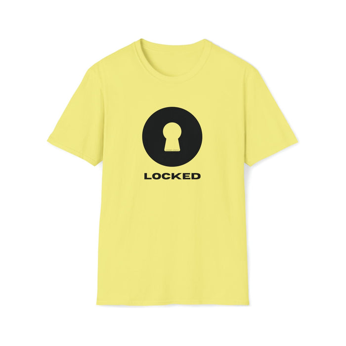 Boldly Locked - Lockedboy Athletics Chastity Tshirt