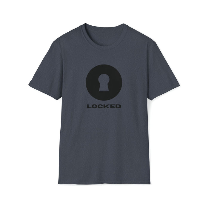 Boldly Locked - Lockedboy Athletics Chastity Tshirt