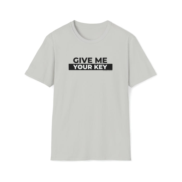 Give Me Your Key - Chastity Shirts by LockedBoy Athletics