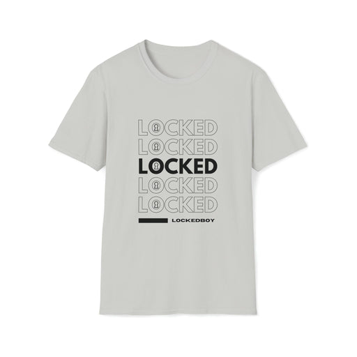 LeatherDaddy Skin Co. - LOCKED Inspo (black text) - Chastity Shirts by LockedBoy Athletics