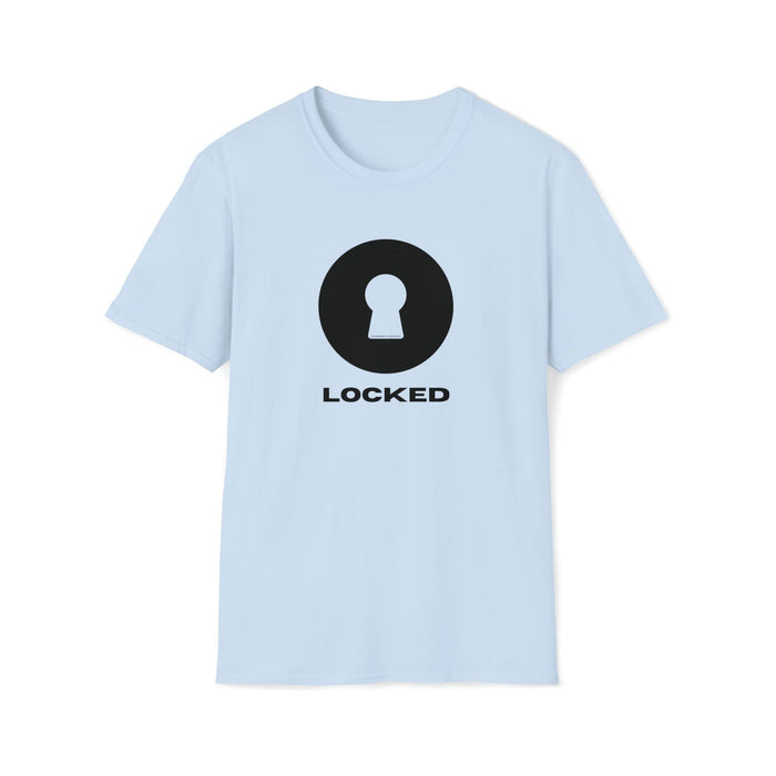 Boldly Locked - Lockedboy Athletics Chastity Tshirt