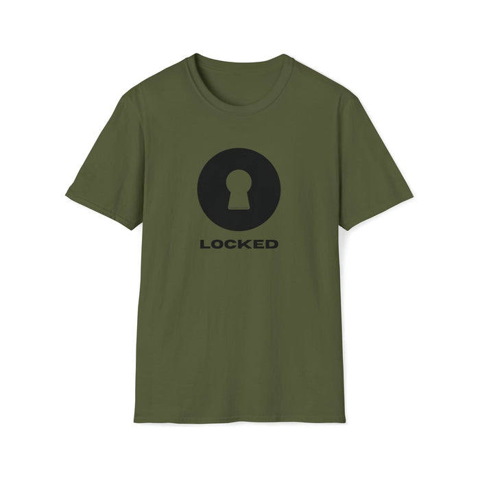 Boldly Locked - Lockedboy Athletics Chastity Tshirt