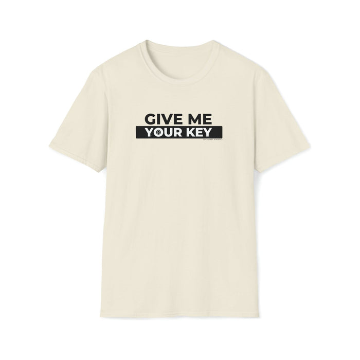 Give Me Your Key - Chastity Shirts by LockedBoy Athletics