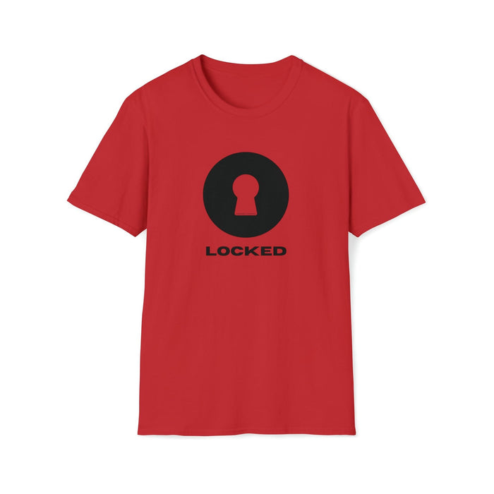 Boldly Locked - Lockedboy Athletics Chastity Tshirt